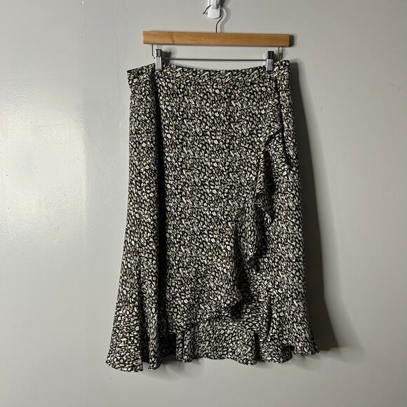 Banana Republic Skirt Fairy Grunge Y2K Midi Skirt Size 8 Asymmetrical Forest - Picture 1 of 6
